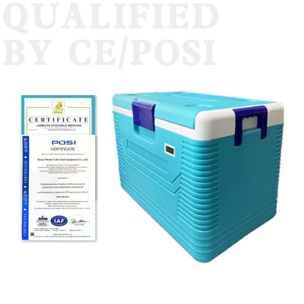 Quality One Set Large Capacity Ice Cooler Box With Ice Packs 54Ltr Plastic Cool Box for sale