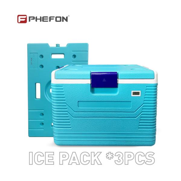Quality One Set Large Capacity Ice Cooler Box With Ice Packs 54Ltr Plastic Cool Box for sale