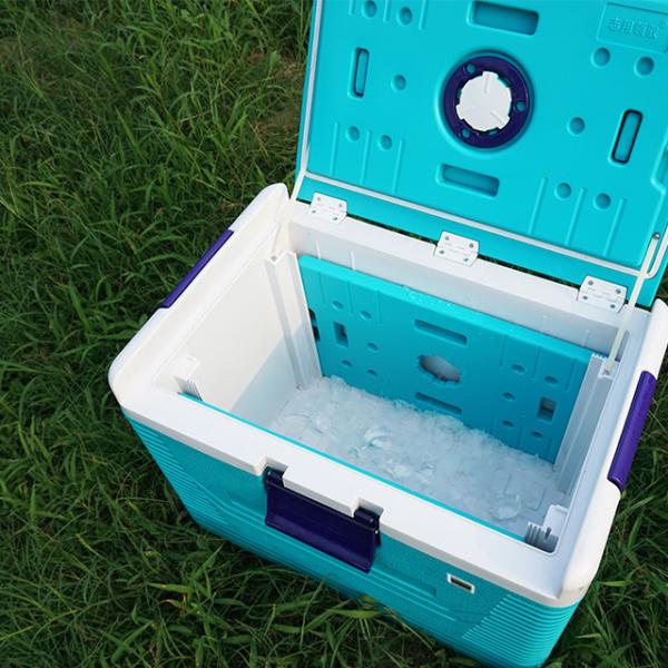 Quality 54L Ice Cool Box Hard Plastic Hard Case Cooler For Thermal Preservation for sale