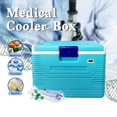 China Caixa de arrefecimento médico verde 54L Caixa de arrefecimento para transporte de medicamentos à venda