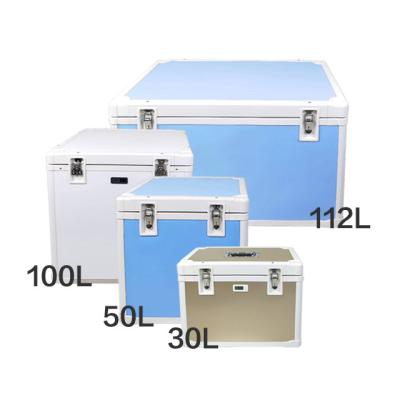 China Caja de refrigerador de hielo VPU de 50L con 6 paquetes de hielo Control de temperatura duradero y duradero en venta