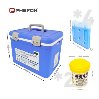 China Durable Specimen Transport Container UN2814 Box With Cold Chain Technology for sale