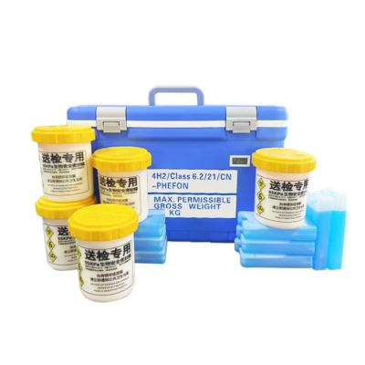 중국 휴대용 단열 얼음 상자 수의학 실험실 의료 UN3373 냉각 상자 판매용