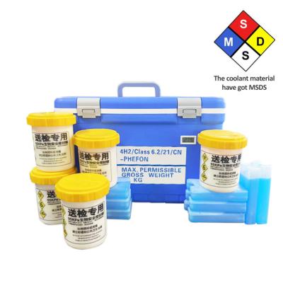 중국 UN2814 얼음 및 생의학적 보관용 고립 플라스틱 냉각기 케이스 판매용
