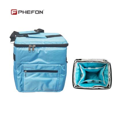 China 30Ltr Soft Cooler Zipper Medicine Cooler Bag Pearl Wool Insulation for sale