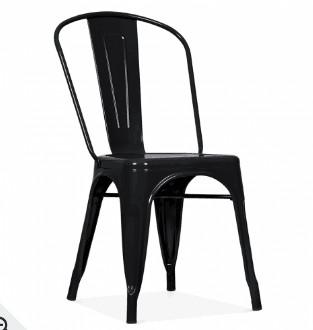 China Tolix chair American Iron art Milk tea Western restaurant coffee table chair leisure hot pot restaurant metal back chair for sale