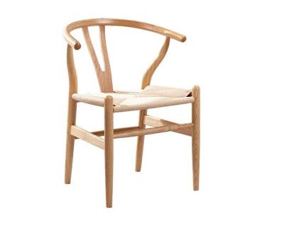 China Nordic modern dining table and chair contracted household book chair arm-chair solid wood chair Y chair for sale