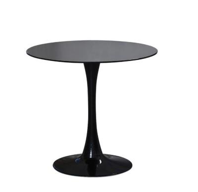 China Simple creative negotiation table wooden lacquer round table Nordic coffee table household table for sale