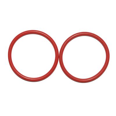 China Soft Silicone Molded FKM O Ring 90 Shore Red Rubber O Rings for sale