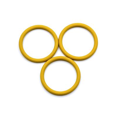 China Yellow Silicone Sealing Rings FKM NBR Rubber O Ring Compression Moulded for sale
