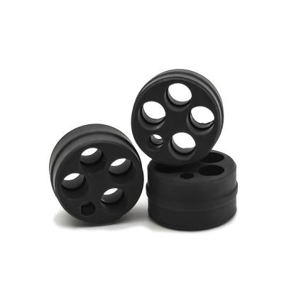 China IRHD Small Black Rubber Grommets Nitrile Rubber Gaskets With Holes for sale