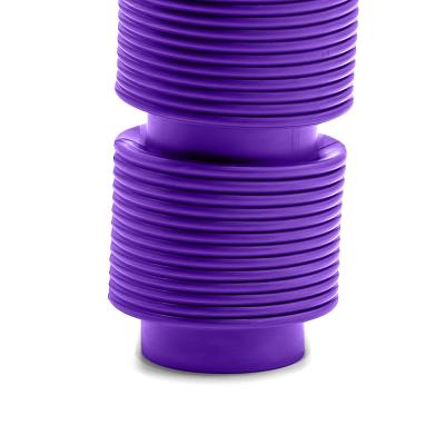China Molded Round Neoprene Bellow Purple Rubber Flexible Bellows for sale