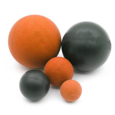 China Orange FKM NBR EPDM Ball Rubber Seals Compression Molding for sale