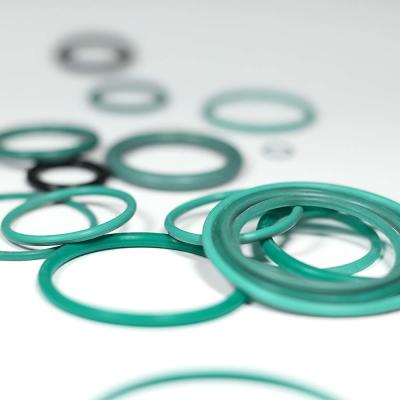 China FVMQ Green O Rings Seal 30 Sh Neoprene Rubber O Rings KTW WRAS Approval for sale