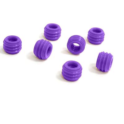 China Purple Waterproof Rubber Grommets 90 Sh Silicone Washer Seal for sale