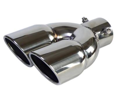 China Dual Ss 304 Auto Exhaust Tips 3 Inch Outlet for sale