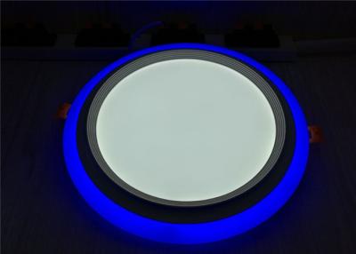 China White+ Blue Recessed Round Step Double Color Led Panel Downlight 18w+6w for sale