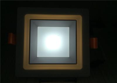 China Double Color Led Flat Panel Downlight Round Square Energy Saving For Muesum for sale