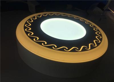 China Warm White Round Surface Mounted Light , Pattern Led Surface Panel Light for sale