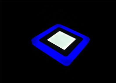 China Double Color 6 Watt Led Panel Light White With Blue Edge CRI ≥ 70/80 Ra IP40 for sale