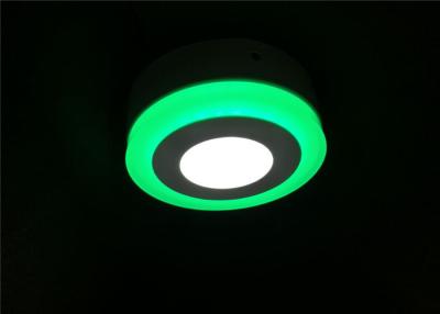 China Round 6 Watt Led Panel Light White Green Edge 2835 SMD For Living Room for sale
