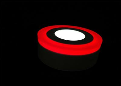 China Surface Mount Round Slim Led Panel Light Two Color Eco Friendly White With Red Edge Lit for sale