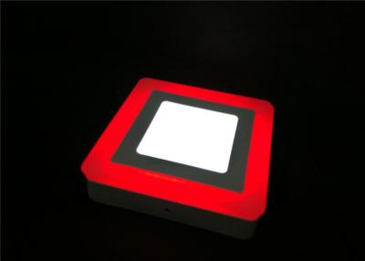 China Corridor White Red 9 Watt Led Panel Light IP40 Square 145mm For Indoor Decoration for sale