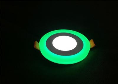 China Commerical 6 Round Led Lights , Green Edge Lit Led Panel Ceiling Lights for sale