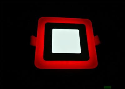 China Super Slim branco frio escondido quadrado conduzido 6 watts da luz de painel com o Lit vermelho da borda à venda