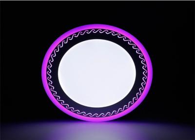 China Commercial Led Surface Mount Ceiling Lights Wave Pattern Double Color White + Pink for sale