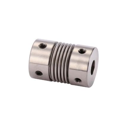 China GR65*81 Flexible Bellows Shaft Coupling Assembly For Servo Motor 2 Inch M6 for sale
