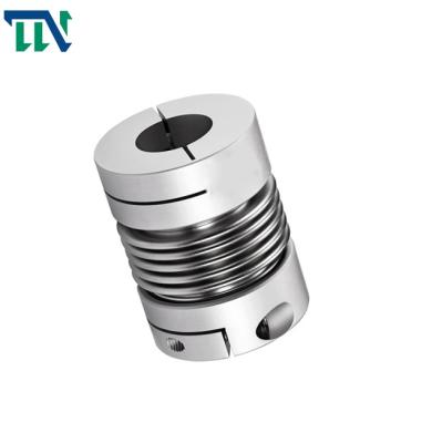 China Steel Bellows Shaft Coupling For Motor Flexible Clamping  55X72mm for sale