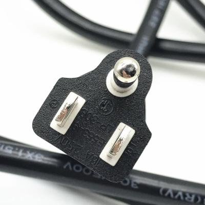 China Revestimento de PVC padrão 3 Pin Plug do cabo de alimentação 110V-250V de América E.U. 15m à venda