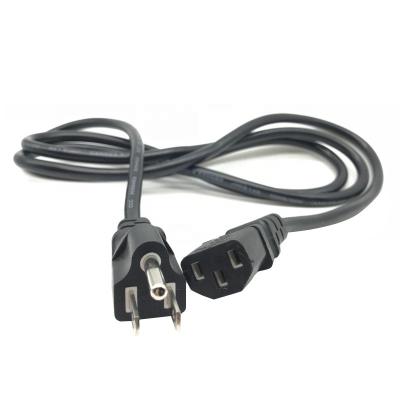 China 1500WATTS Computer Desktop Accessories PVC 18AWG US Plug Power Cord for sale