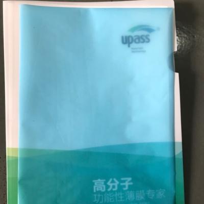 China Película azul del lanzamiento del micrón 0.04m m PE del uso 40 de las cintas autas-adhesivo del color en venta
