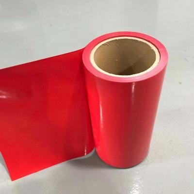 China 70 película de polietileno de alta densidad roja del DS 0.07m m del micrón en venta