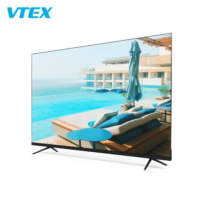 China 55 Inch 4K UHD Television Cheap Remaining Wholesale Frameless Stock TV Smart Table dvb-t2 Digital Television for sale