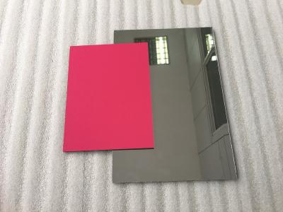 China Pearl Red ACP Aluminium Composite Panel Sheets Lightweight With PVDF Painting for sale