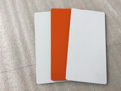 China White / Sliver Outdoor Aluminum Sign Panels 4mm Thickness With Fire Resistance for sale