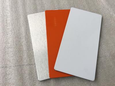 China Easy Processing Aluminum Sign Panels , Glossy / Matt White ACM Sign Material  for sale