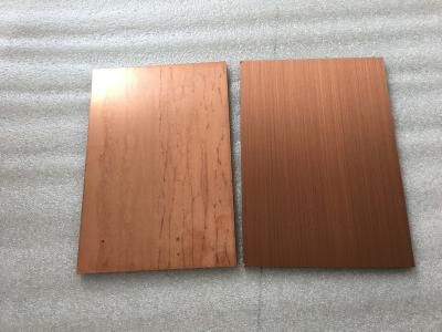 China Los paneles del recubrimiento de la hoja del revestimiento de cobre de proceso fácil de la pared/de paredes exterior  en venta