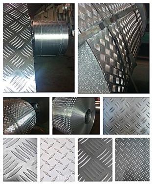 China Fireproof 5 Bar Aluminum Tread Plate , Aluminum Diamond Plate Wall Panels  for sale