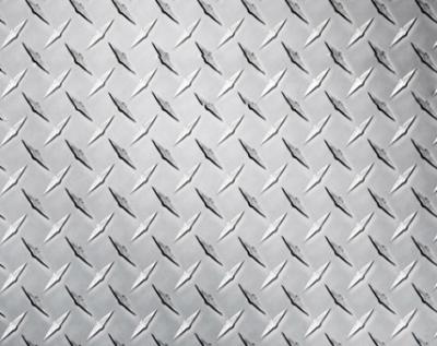 China Embossed High Glossy Aluminium Checker Plate 12000mm Length For Interior Decorating for sale