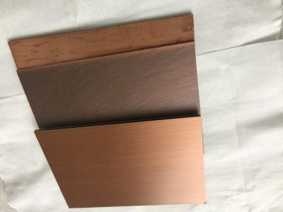 China Anti - los paneles de pared de cobre del metal de la toxicidad para el revestimiento de la pared interior/exterior en venta
