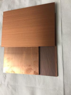 China Alta rigidez del panel compuesto de cobre fácil de la instalación Cu+ para la puerta de la cocina en venta