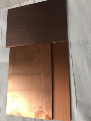 China Sound Insulation Copper Metal Panels 4mm Thickness For Metallic Roofing for sale