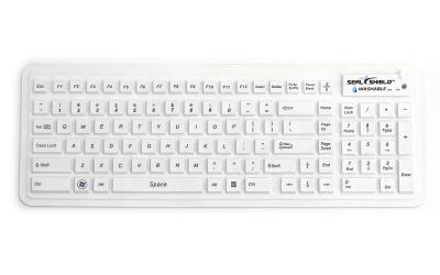 China Washable and Long-lasting White Color Silicone Rubber Keyboard with Operating Force 120-350g (LTIMG4909) for sale