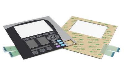 China Pocket Structure Label Insertable Membrane Switch with Silver Printed ESD Shield and Embedded LEDs (LTIMG0329) for sale