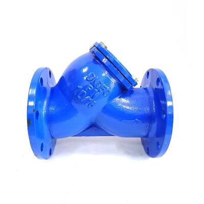 China Ductile Cast Iron Flanged Y Type Strainer Filter Valves DN150 PN10 Sewage for sale
