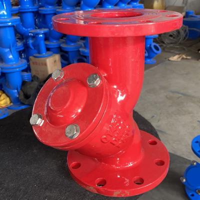 China Blue DN250 4 Inch Y Strainer Valve Ductile Iron Gggg40 For Water Filter Spare Parts for sale